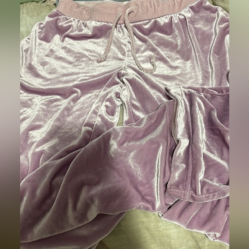 velvet sweatpants